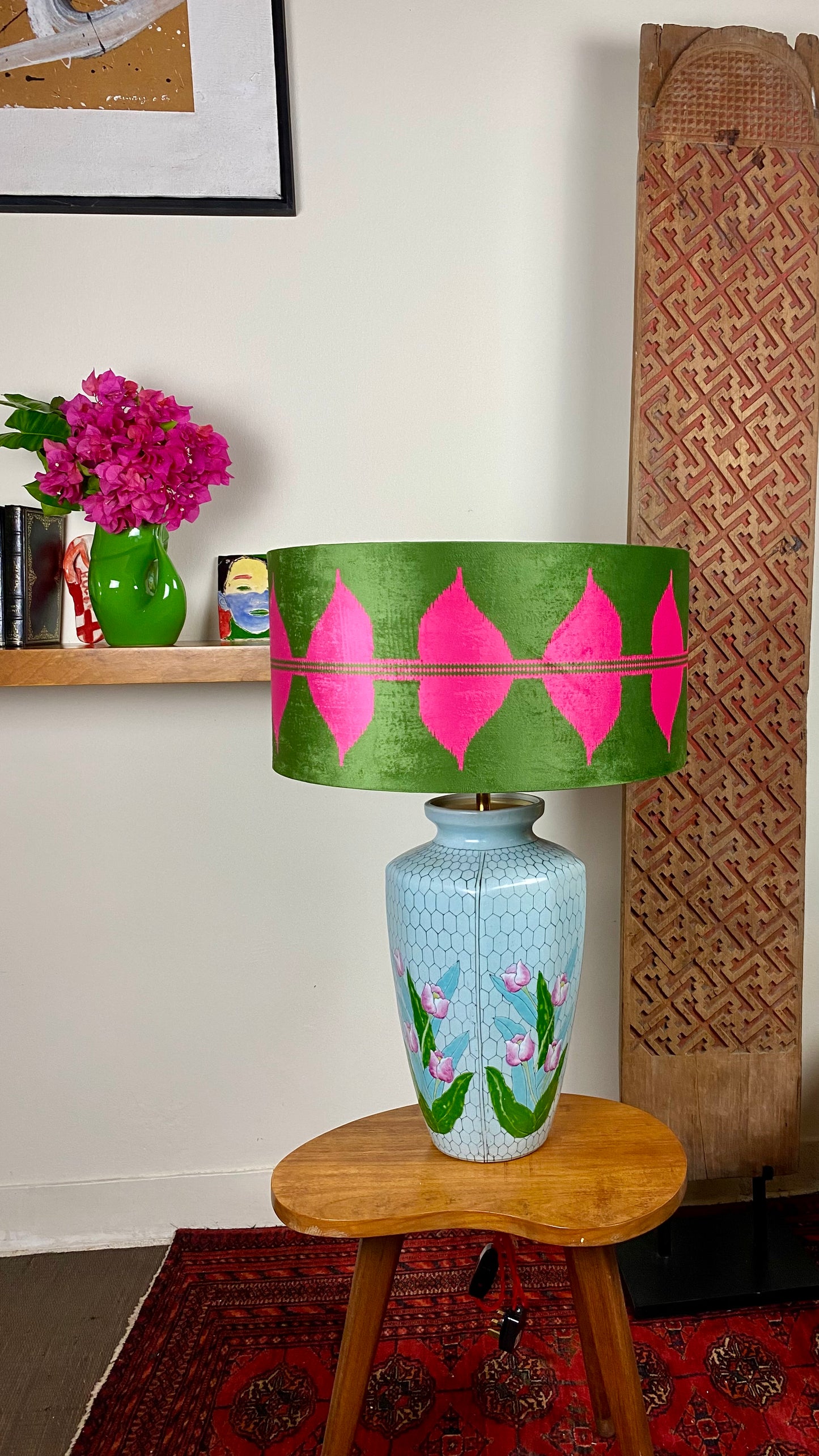Melaka Tulip vintage lamp base
