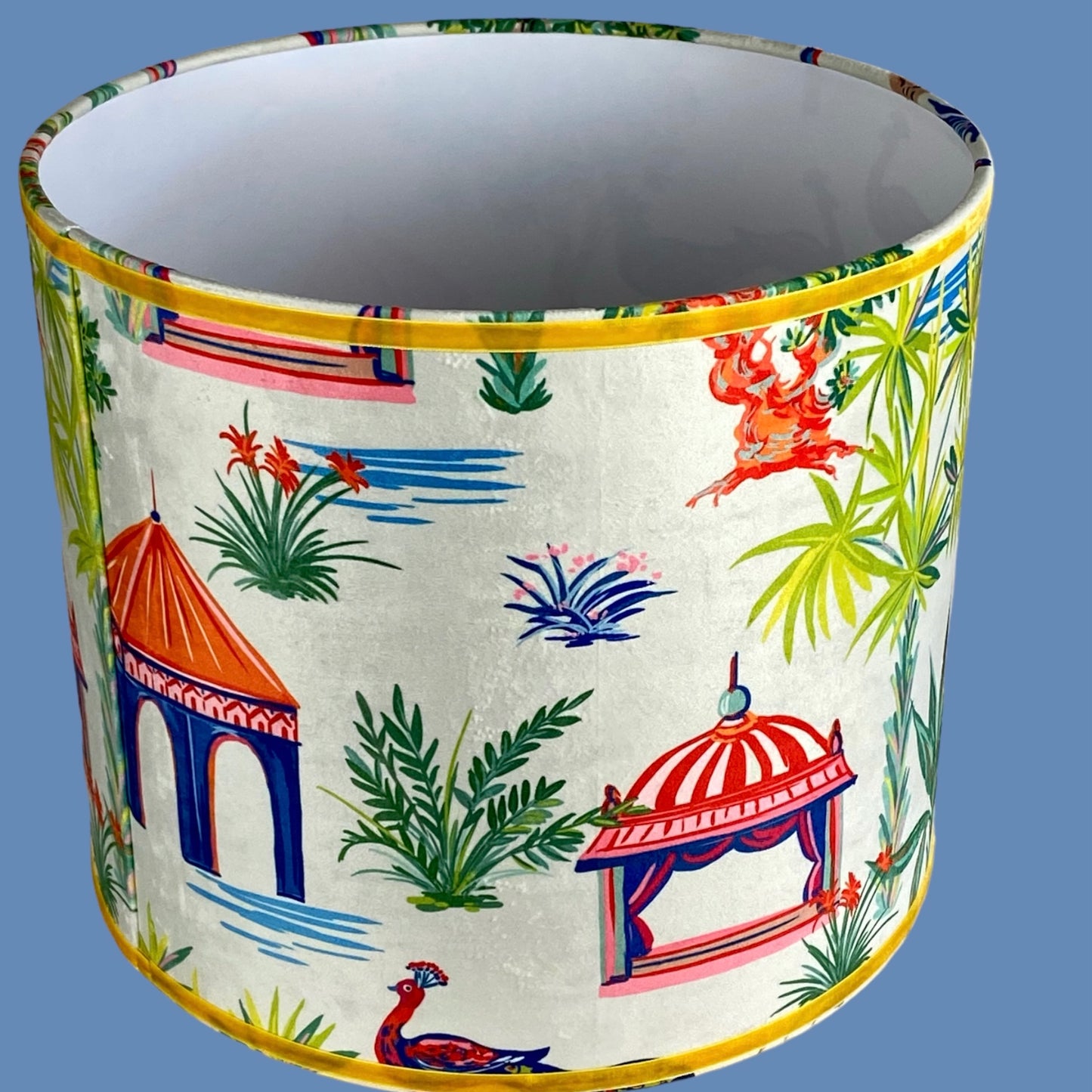 Velvet pagoda lampshade