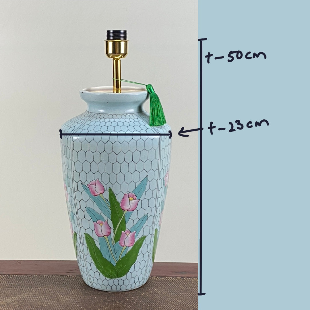 Melaka Tulip vintage lamp base