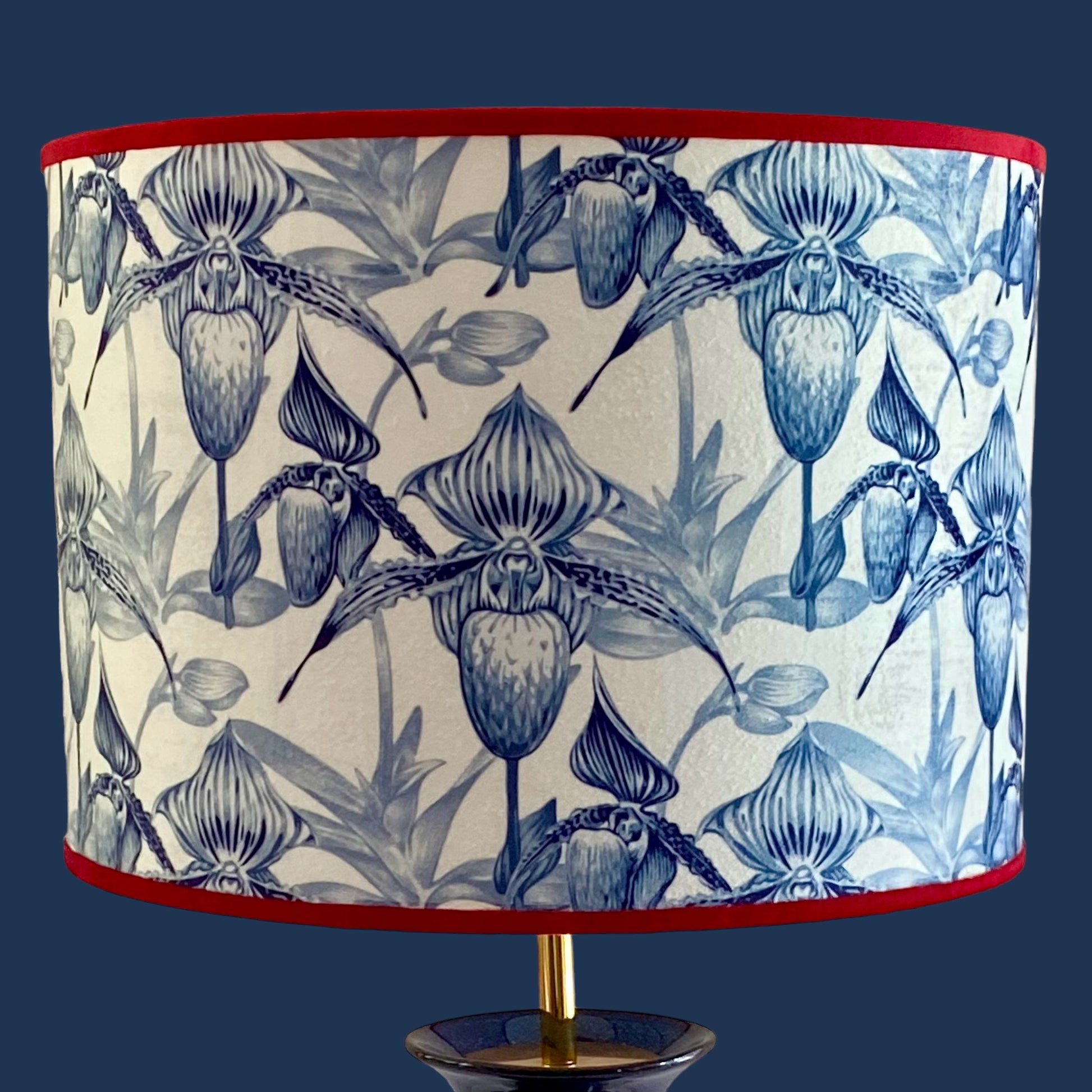 Wild orchid pattern lampshade