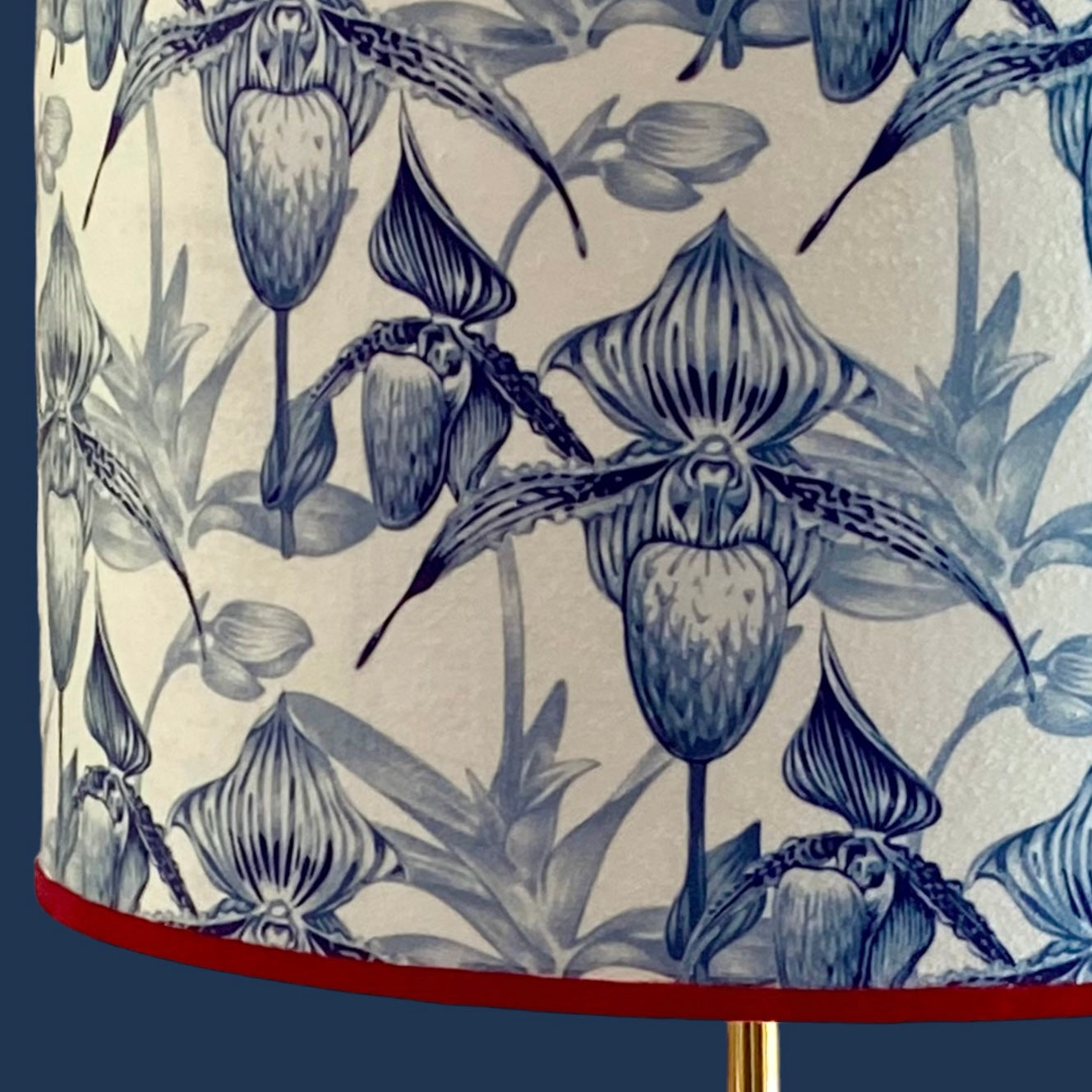 Close up of orchid lampshade