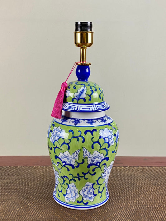 Kasturi Blue and Green Lamp Base