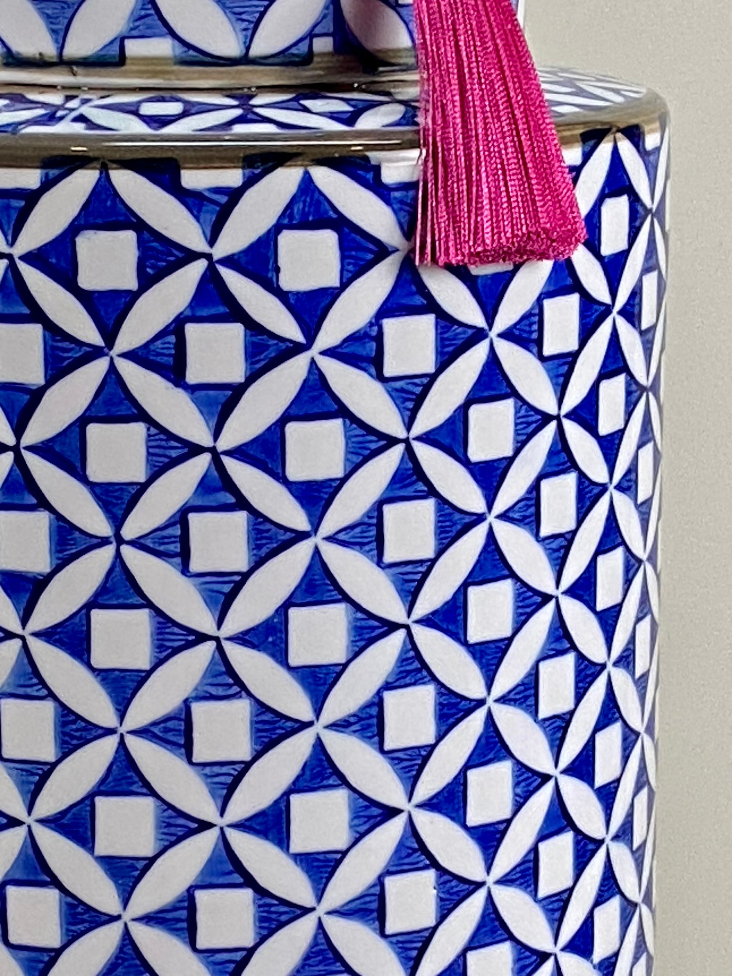 SOLD OUT - Big dark blue geometric lamp