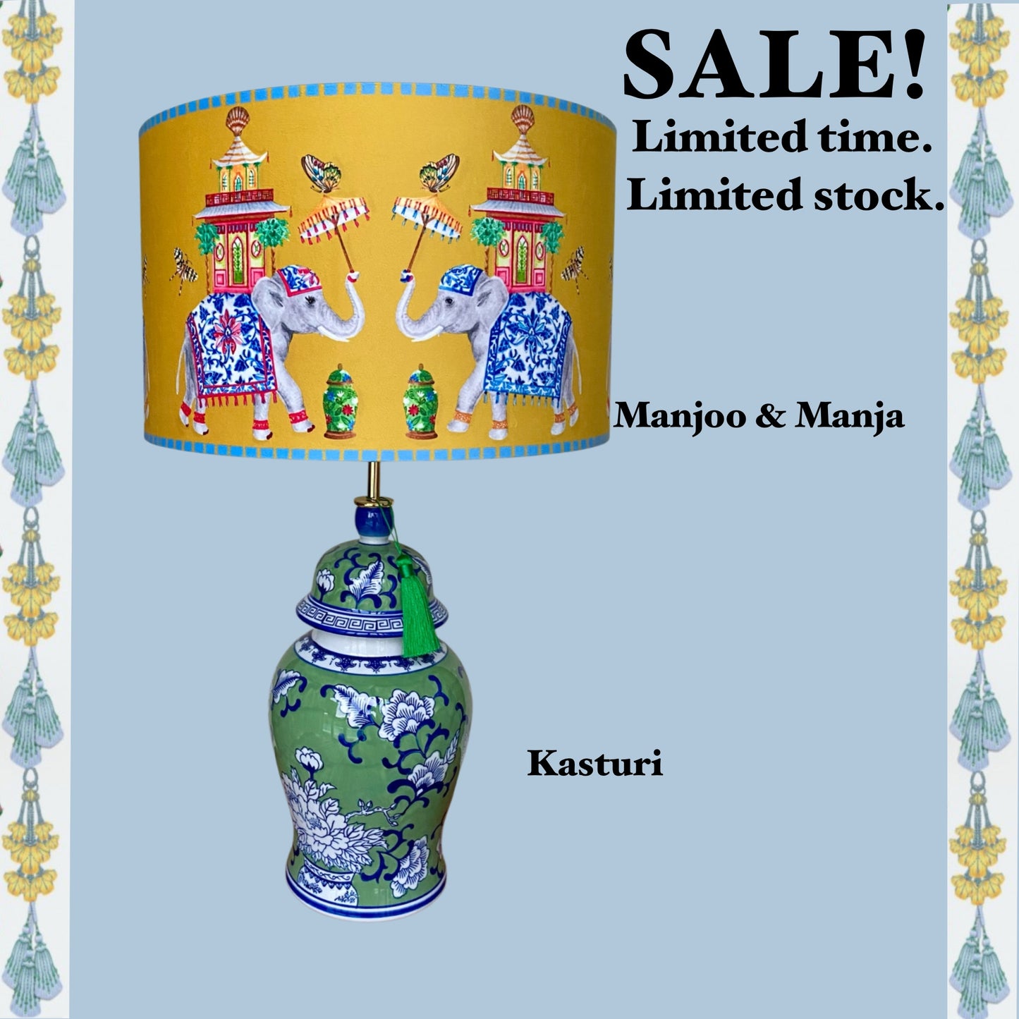 Diwali SALE Lamp & Shade SET