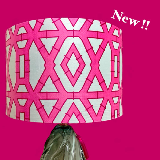 Miza Pink Bamboo Lampshade