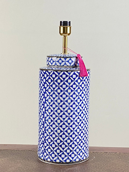 SOLD OUT - Big dark blue geometric lamp