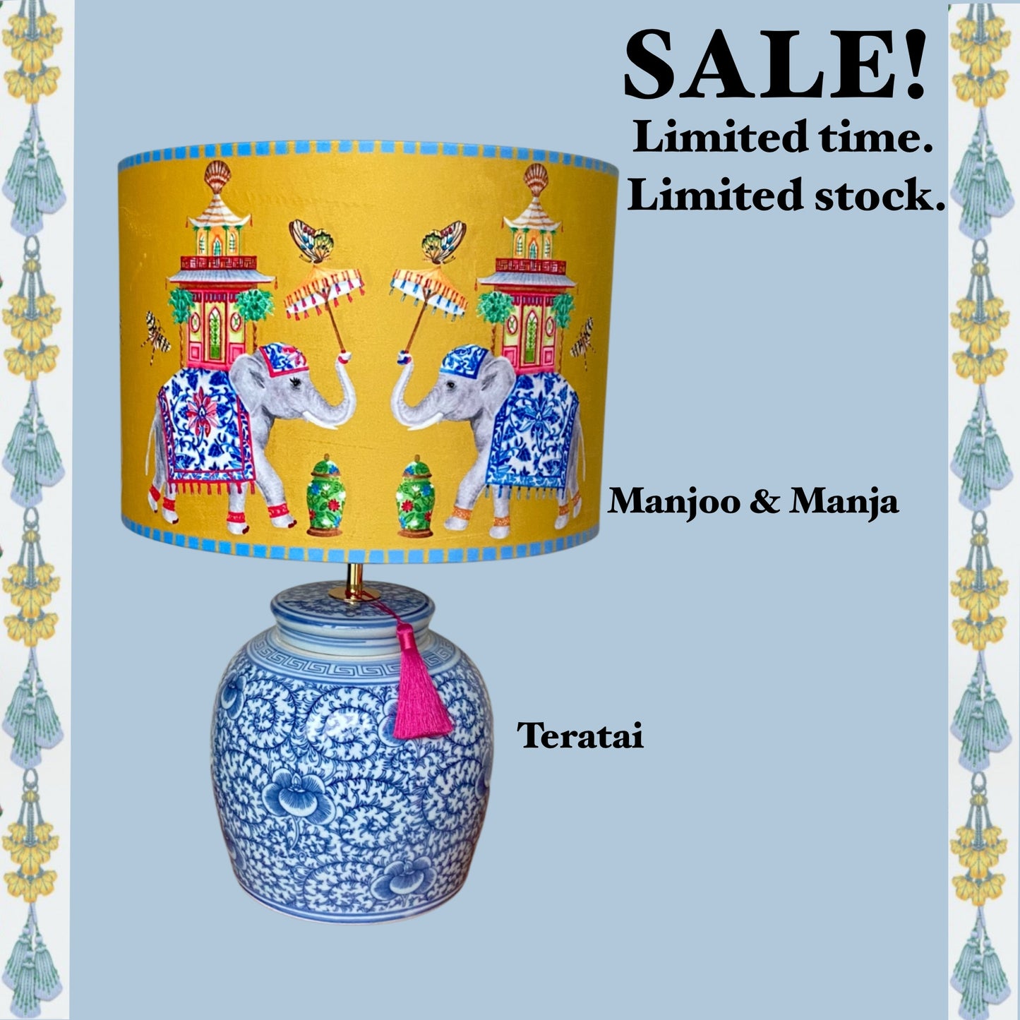 Diwali SALE Lamp & Shade SET