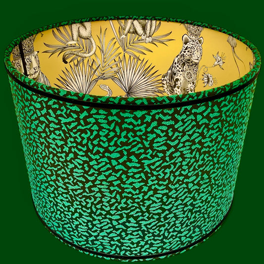 Green black spots with yellow lampashade