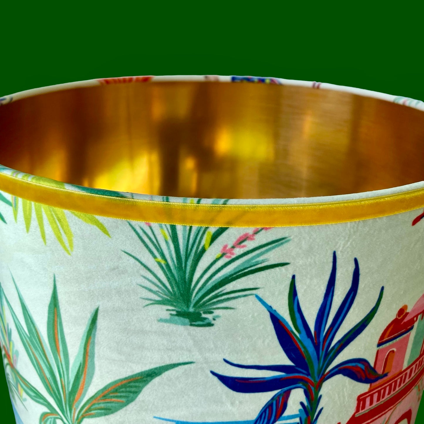 Lampshade with gold inside lining