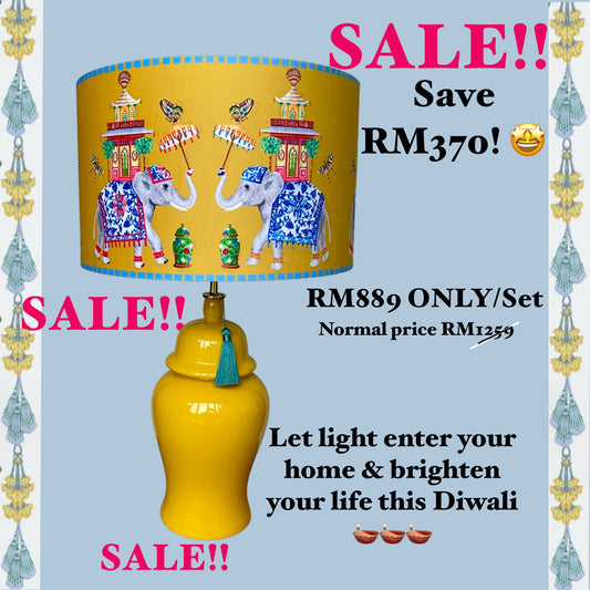 Diwali SALE Lamp & Shade SET