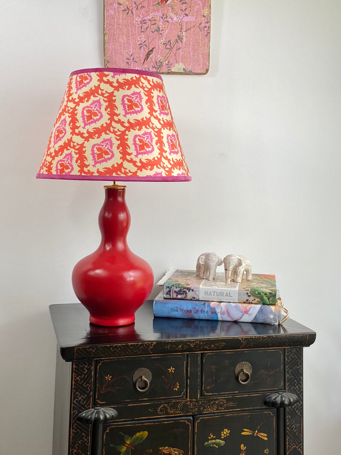 Jhanti Pink and Orange Lampshade for Table Lamp