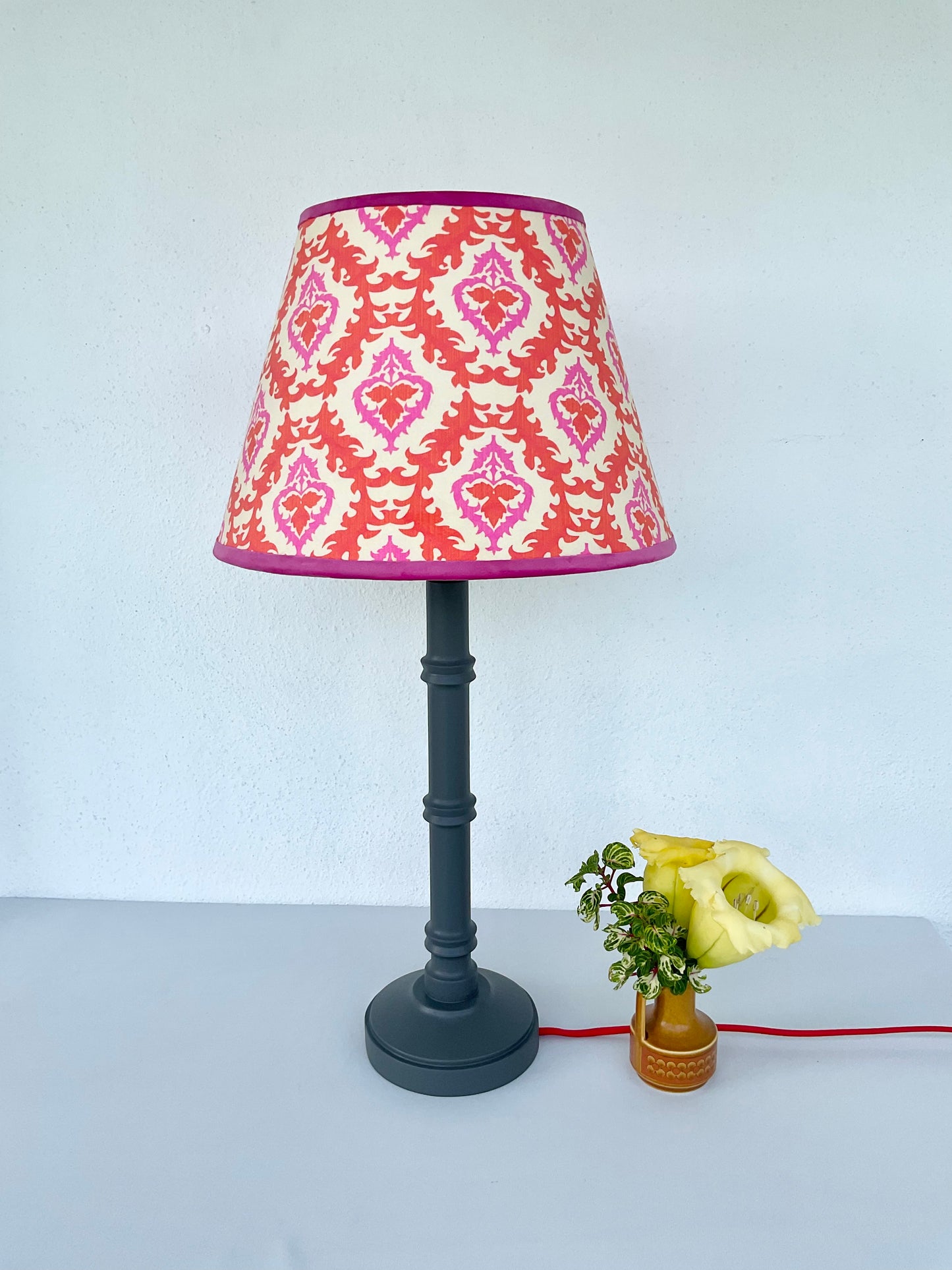 Jhanti Pink and Orange Lampshade for Table Lamp