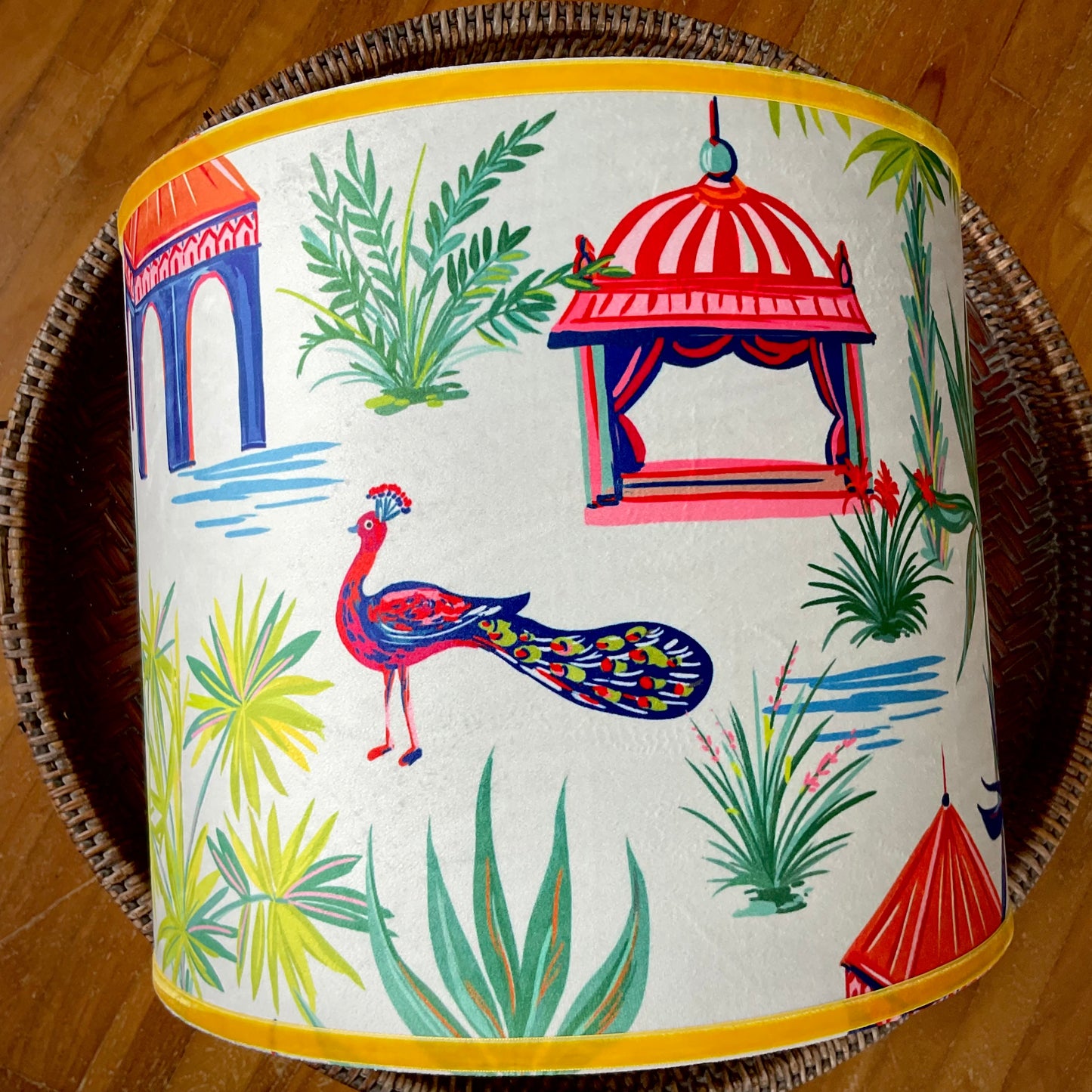 Colourful lampshade